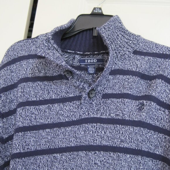 Izod Blue Striped Kids Sweater sz XL boys - Picture 8 of 10
